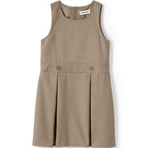 Lands End Girls School Uniform Jumper, TOK, Khaki, NWT